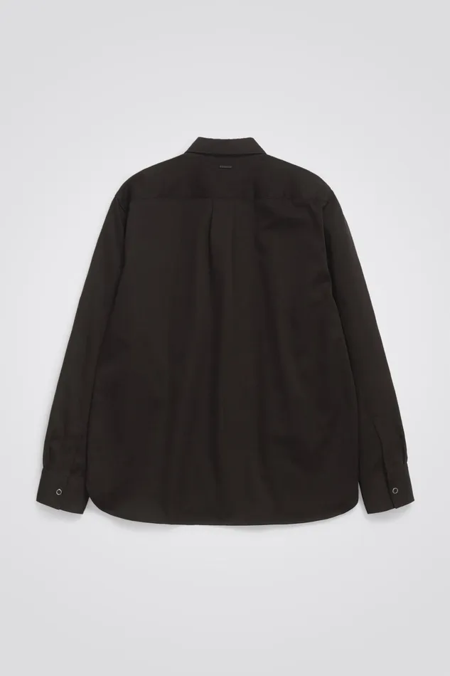 Men Norse Projects Overshirts Ulrik Gabardine Overshirt Espresso