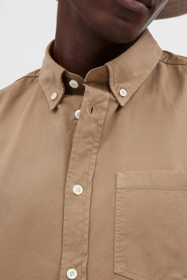 Men Norse Projects Shirting Anton Light Twill Shirt Utility Khaki