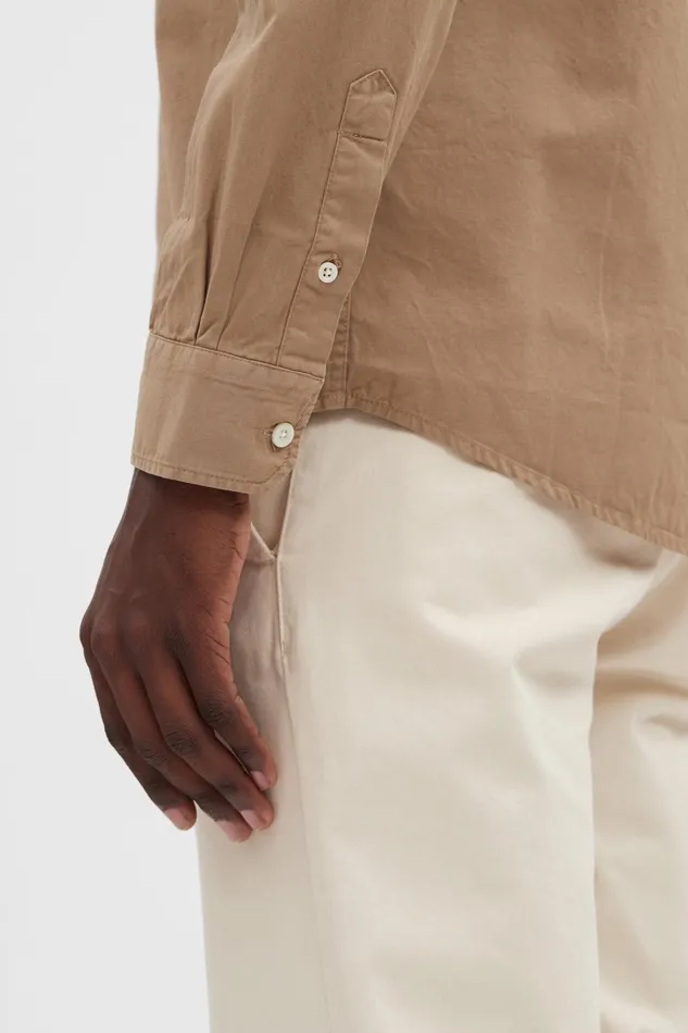 Men Norse Projects Shirting Anton Light Twill Shirt Utility Khaki