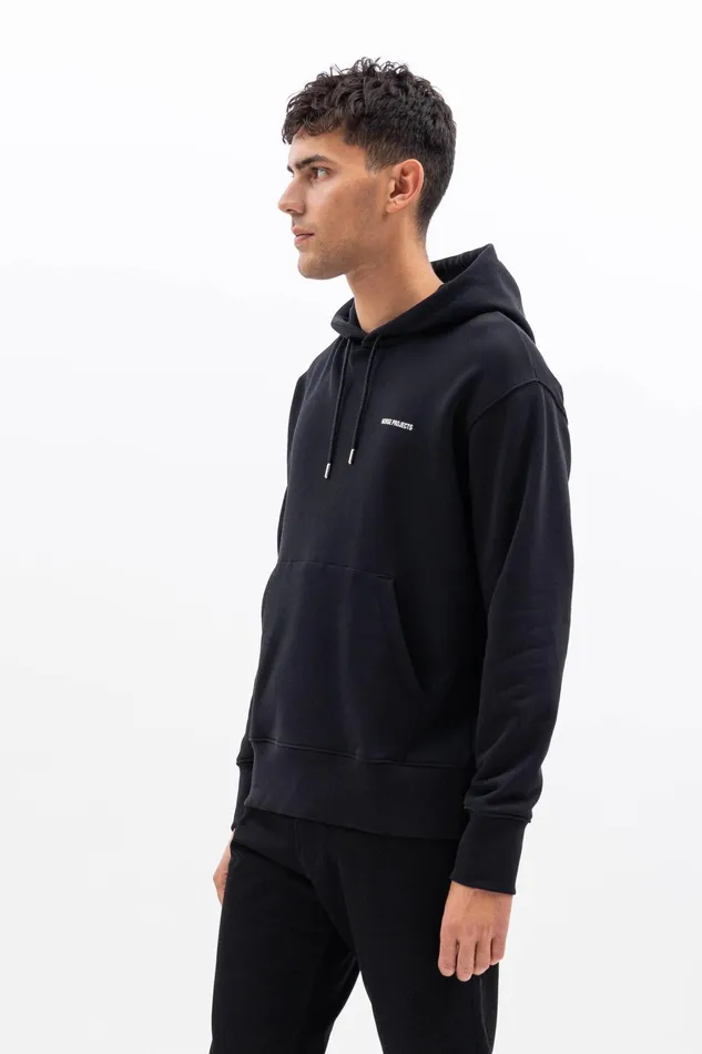 Men Norse Projects Sweatshirts Arne Logo Hoodie Dark Navy