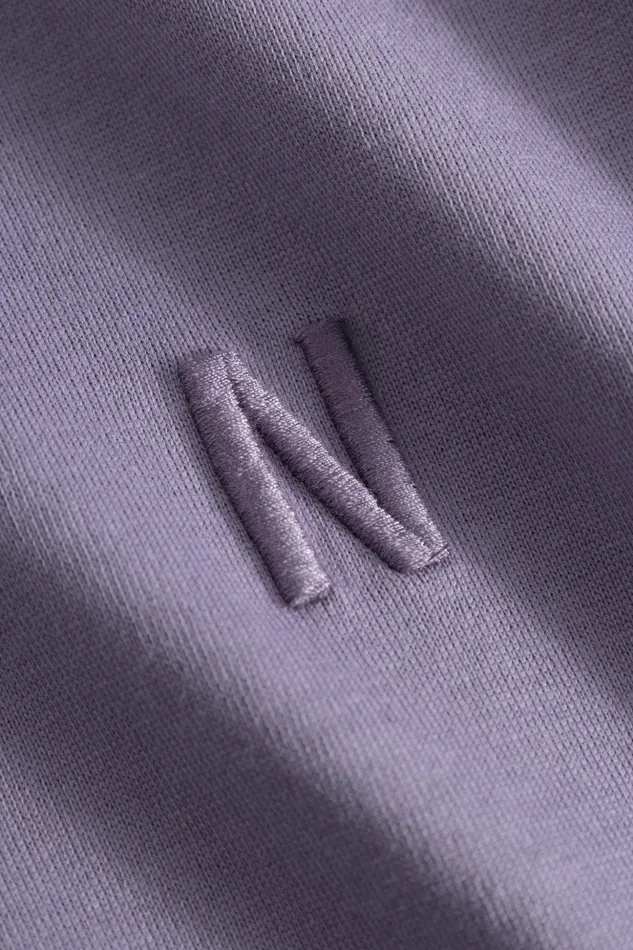 Men Norse Projects TShirts Johannes N Logo Tshirt Dusk Purple
