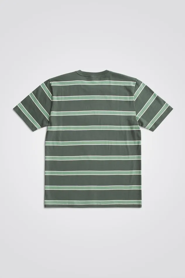 Men Norse Projects TShirts Johannes Organic Multicolour Stripe Tshirt Spruce Green