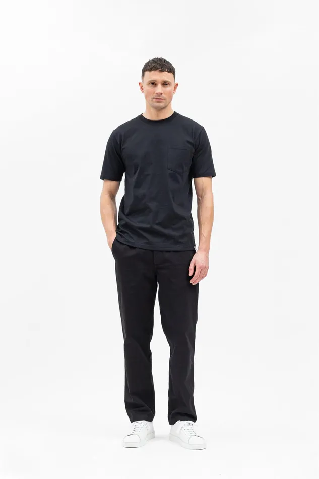 Men Norse Projects TShirts Johannes Standard Pocket SS Black