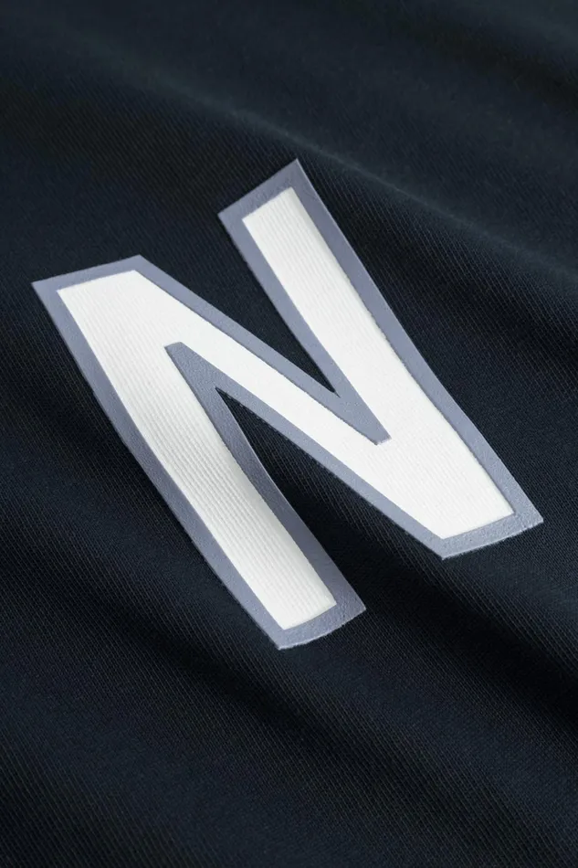 Men Norse Projects TShirts Simon Loose Organic Heavy Jersey Large N TShirt Dark Navy