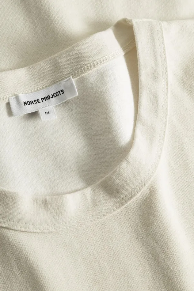 Men Norse Projects TShirts Simon Loose Printed TShirt Ecru