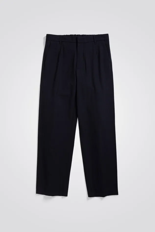 Men Norse Projects Trousers Aaren Cordura Tech Wool Trouser Dark Navy