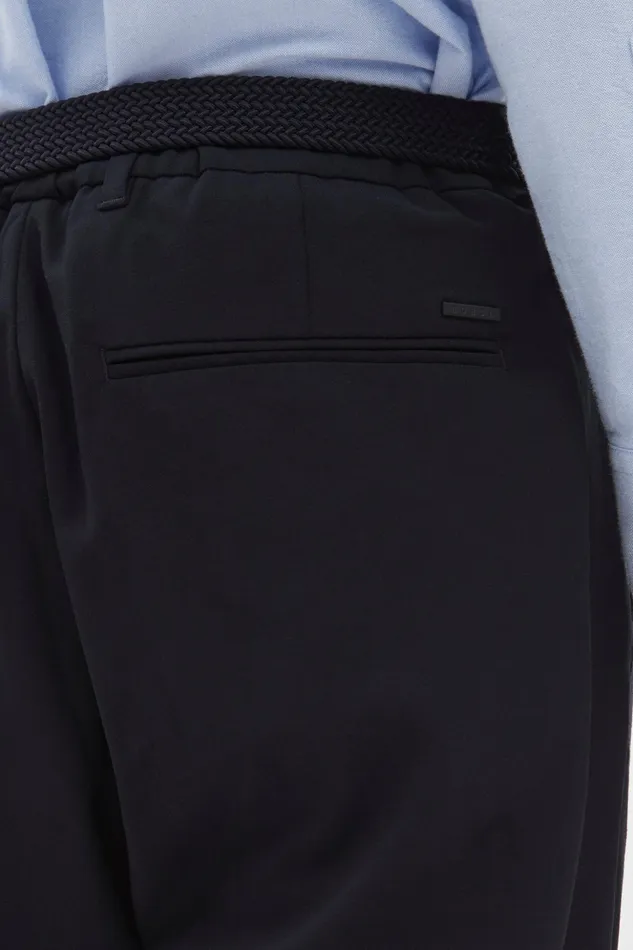 Men Norse Projects Trousers Aaren Cordura Tech Wool Trouser Dark Navy