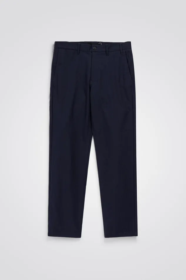 Men Norse Projects Trousers Aros Solotex Chino Dark Navy