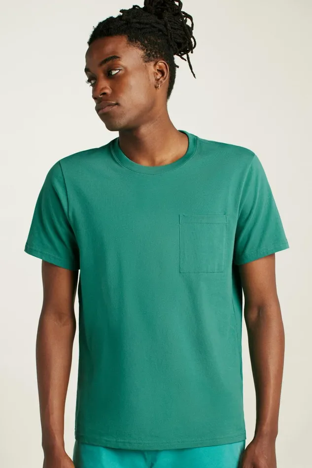 Men Organic Cotton Tee Bayou Teal Bonobos Short Sleeve Tees