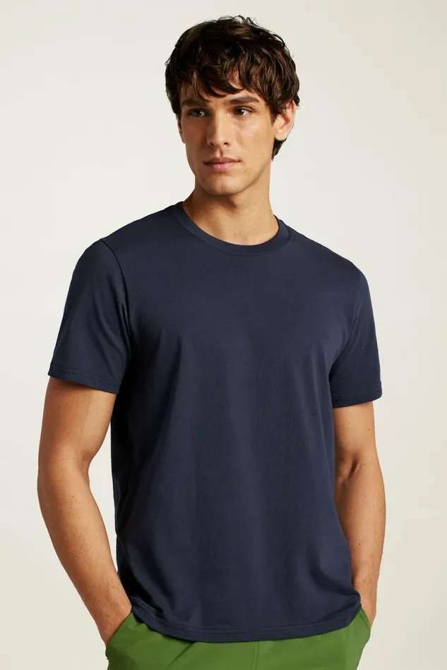 Men Organic Cotton Tee Navy Bonobos Short Sleeve Tees