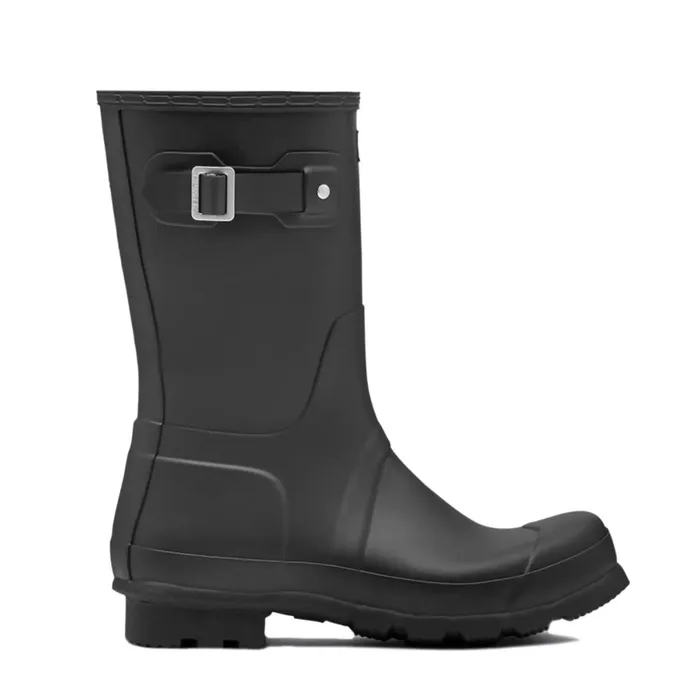 Men Original Short Rain Boots Hunter Boots Original Short Rain Boots Black