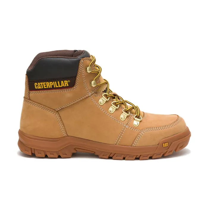 Men Outline Work Boot Cat Footwear Boots