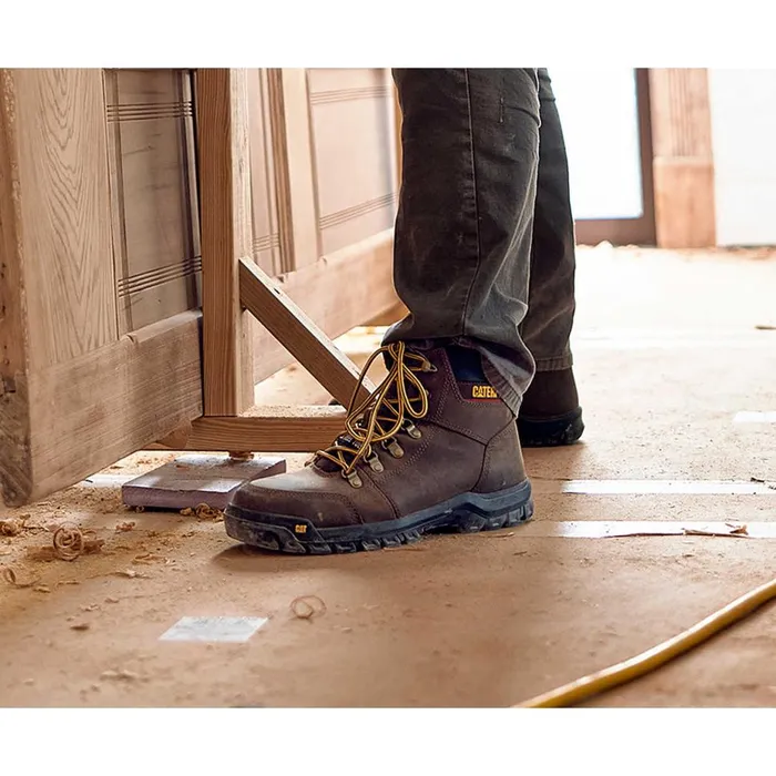 Men Outline Work Boot Cat Footwear Boots