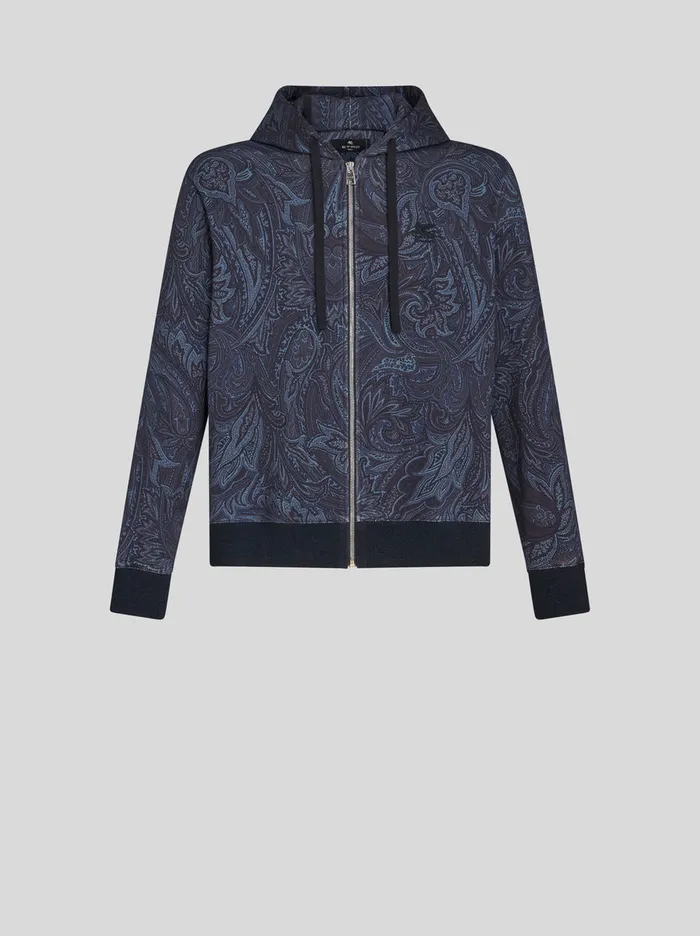 Men Paisley Hooded Sweatshirt Etro Sweatshirts