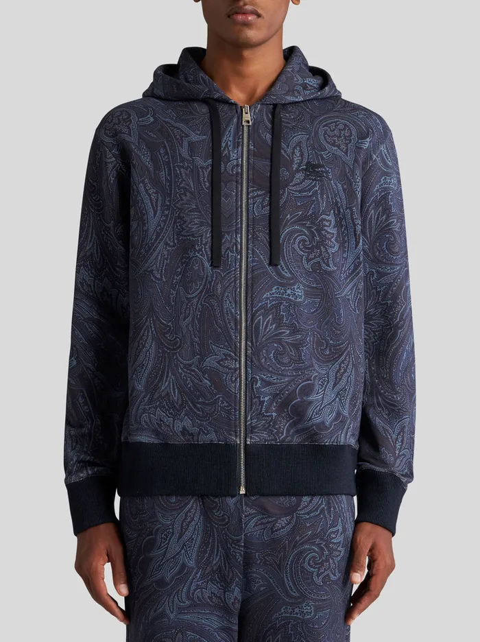 Men Paisley Hooded Sweatshirt Etro Sweatshirts