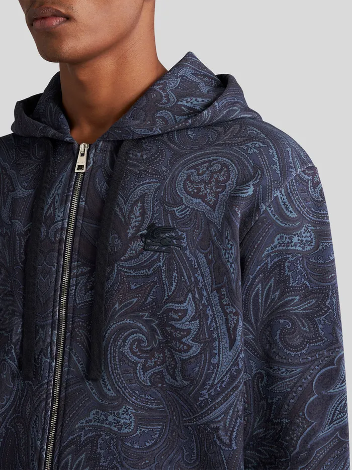 Men Paisley Hooded Sweatshirt Etro Sweatshirts