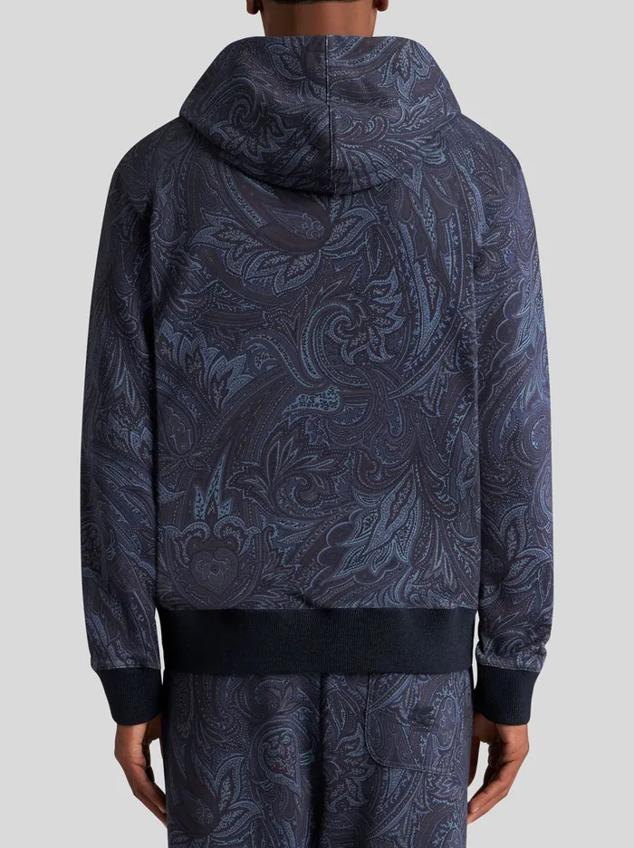 Men Paisley Hooded Sweatshirt Etro Sweatshirts