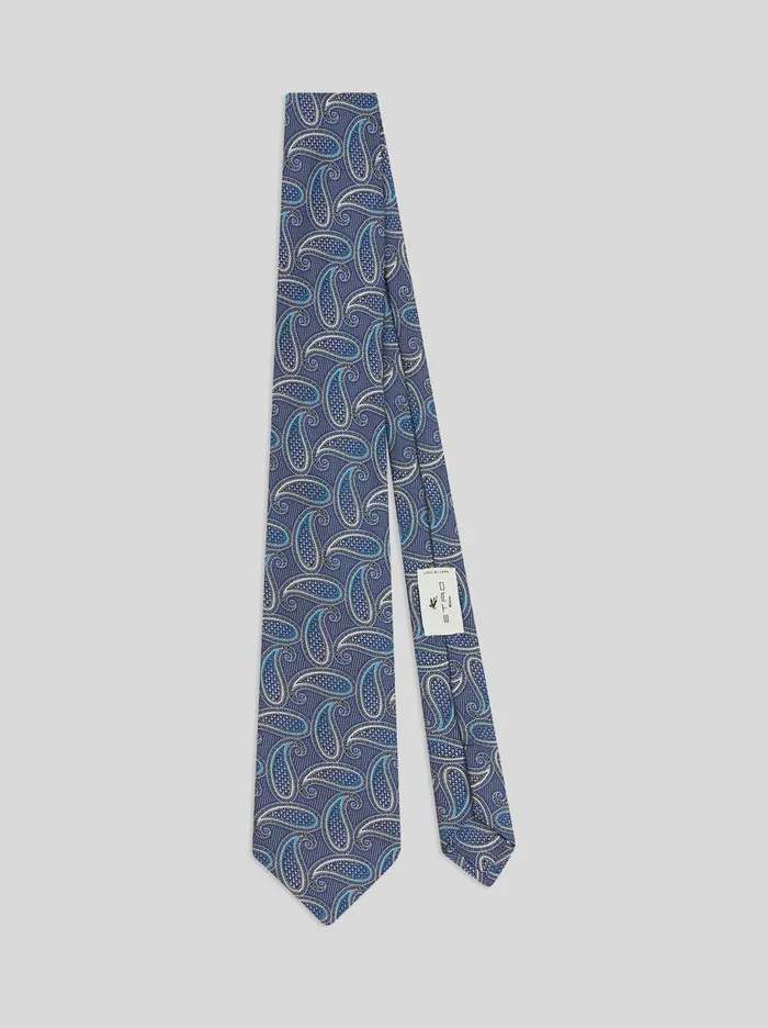 Men Paisley Jacquard Tie Etro Ties And Pocket Squares