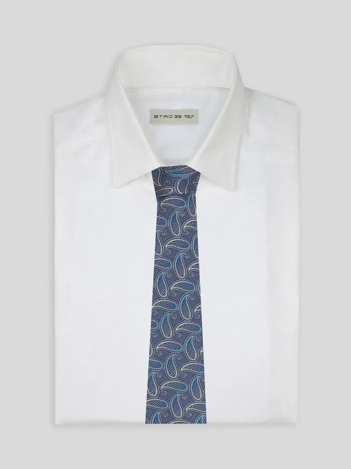 Men Paisley Jacquard Tie Etro Ties And Pocket Squares