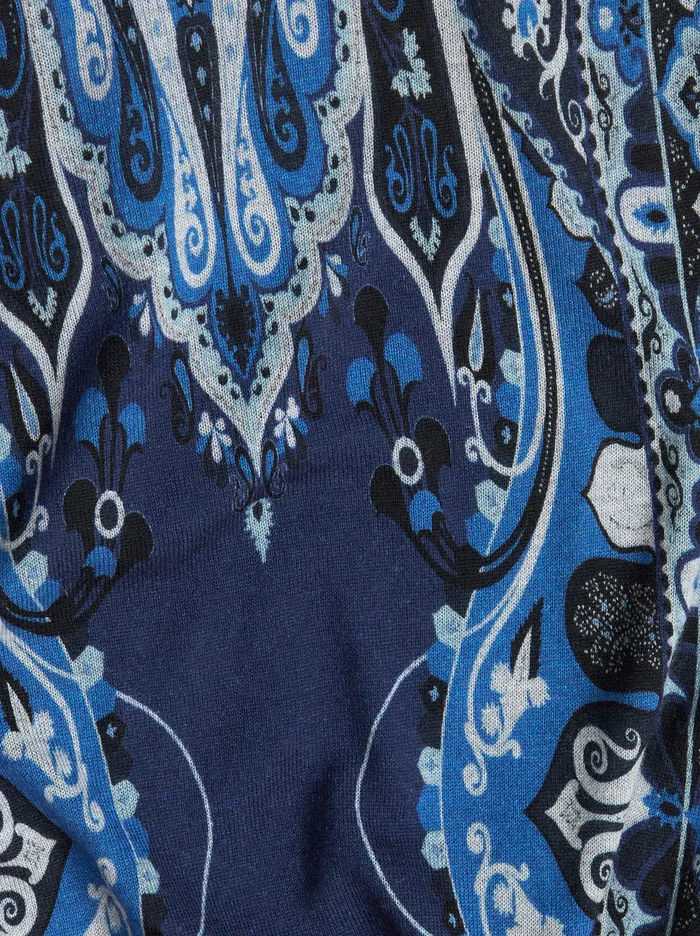 Men Paisley Silk And Cashmere Jumper Etro Knitwear