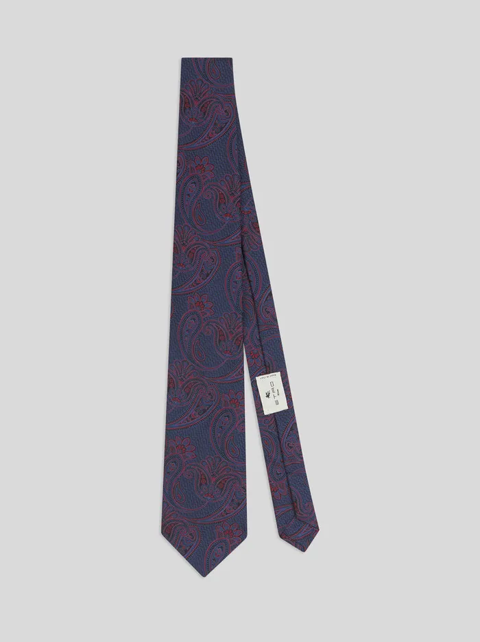Men Paisley Silk Tie Etro Ties And Pocket Squares