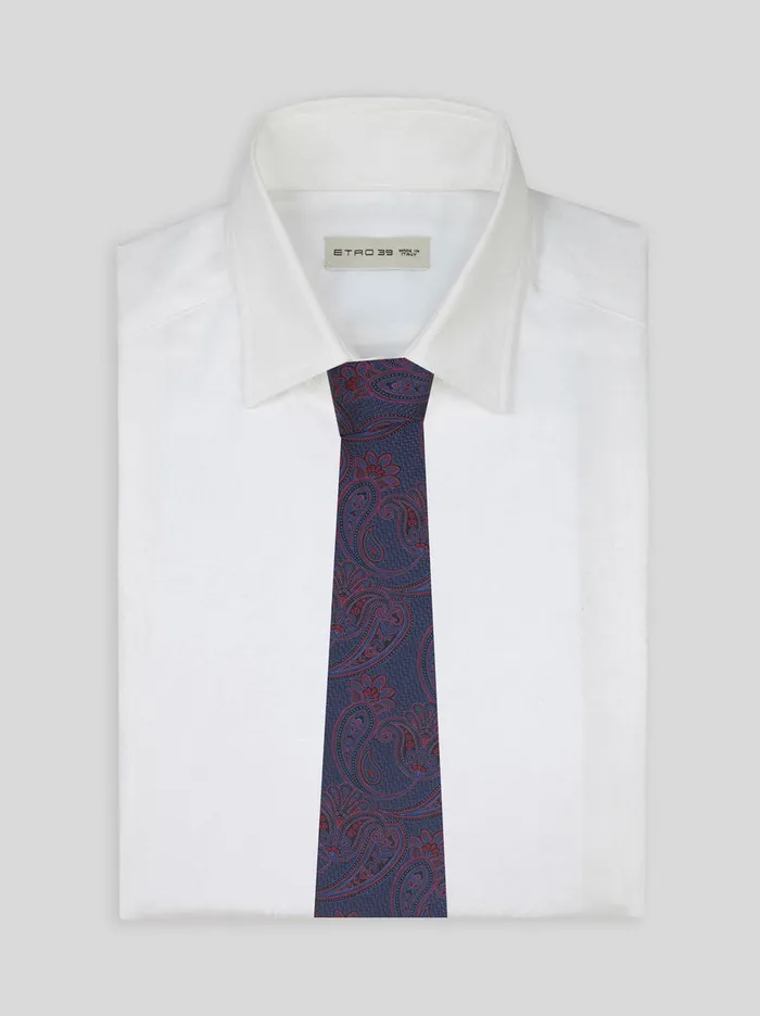 Men Paisley Silk Tie Etro Ties And Pocket Squares