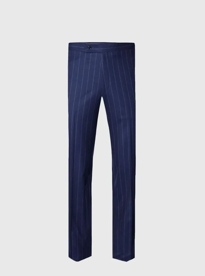 Men Paul Stuart Blazers and Jackets Wool Stripe Paul Suit Navy