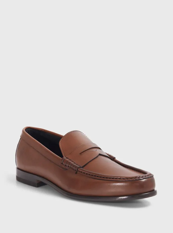 Men Paul Stuart Loafers Mason Leather Loafer Brown Men Paul Stuart Loafers Mason Leather Loafer Brown