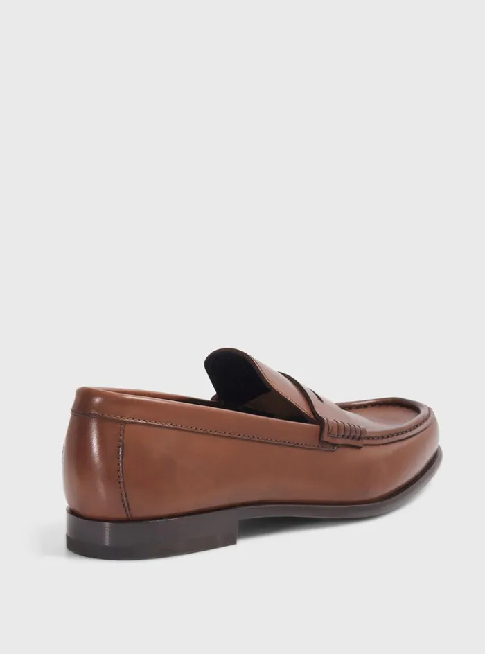 Men Paul Stuart Loafers Mason Leather Loafer Brown Men Paul Stuart Loafers Mason Leather Loafer Brown