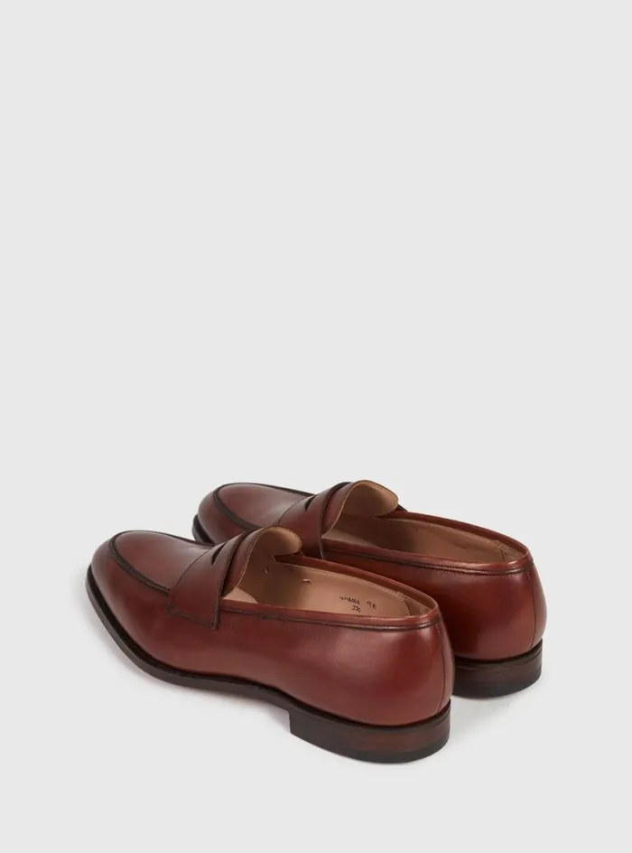 Men Paul Stuart Loafers The Rose Leather Loafer Chestnut