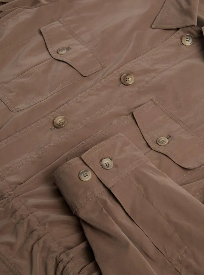 Men Paul Stuart Outerwear Belsetta Safari Jacket Tan