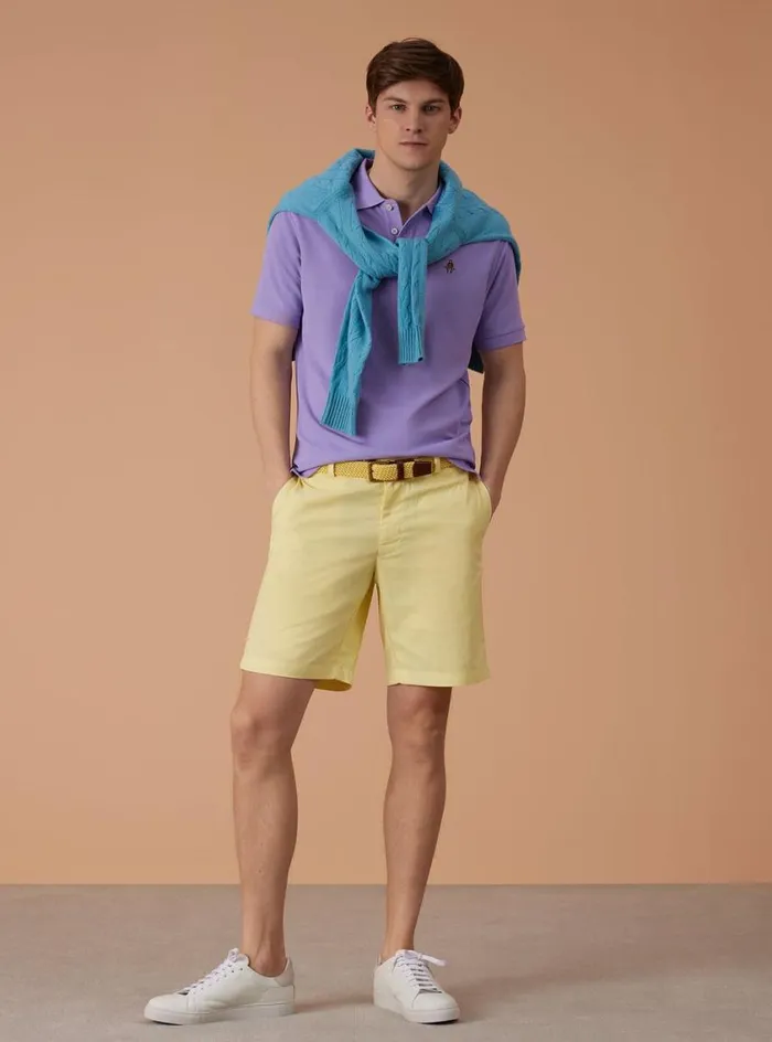 Men Paul Stuart Pants Performance Short Light Pink