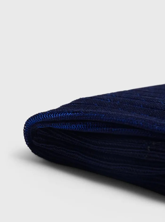 Men Paul Stuart Socks Cotton Vanis Sock Navyblue