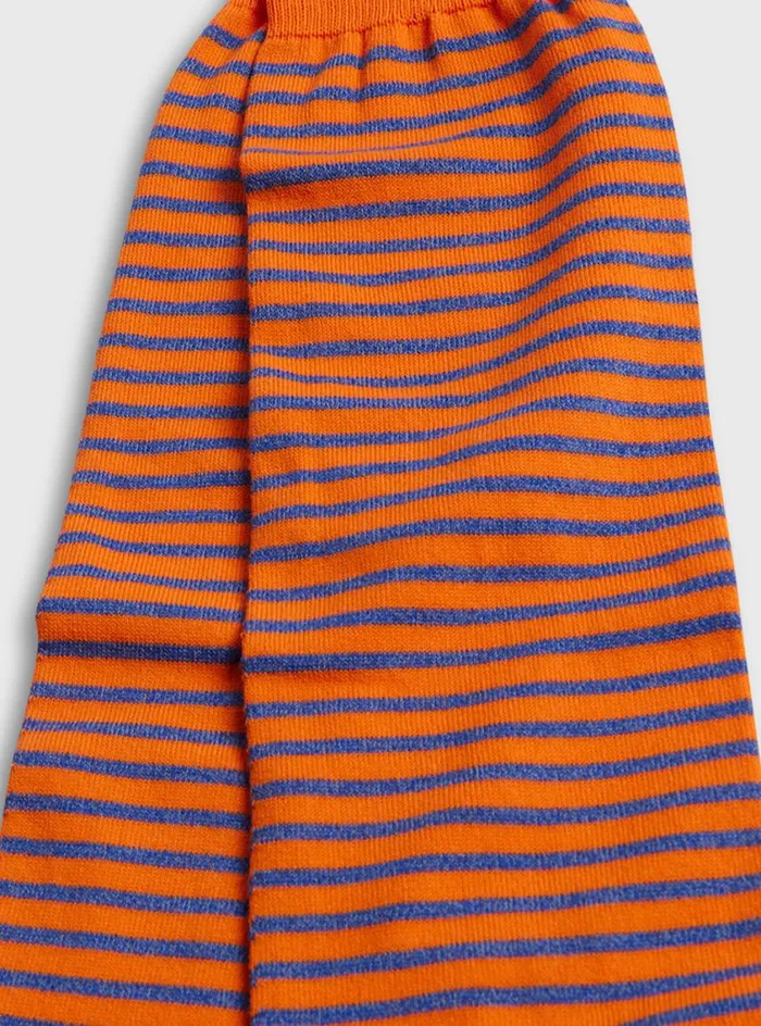 Men Paul Stuart Socks Horizontal Stripe Sock Orange