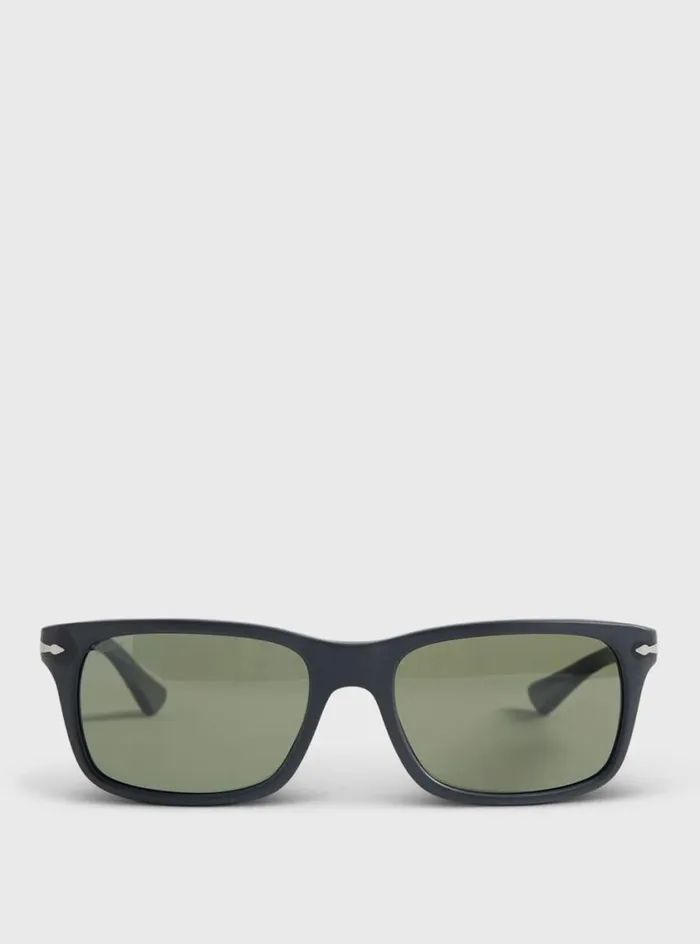 Men Paul Stuart Sunglasses and Eyewear Persol Black Sunglasses With Green Lens Black Men Paul Stuart Sunglasses and Eyewear Persol Black Sunglasses With Green Lens Black