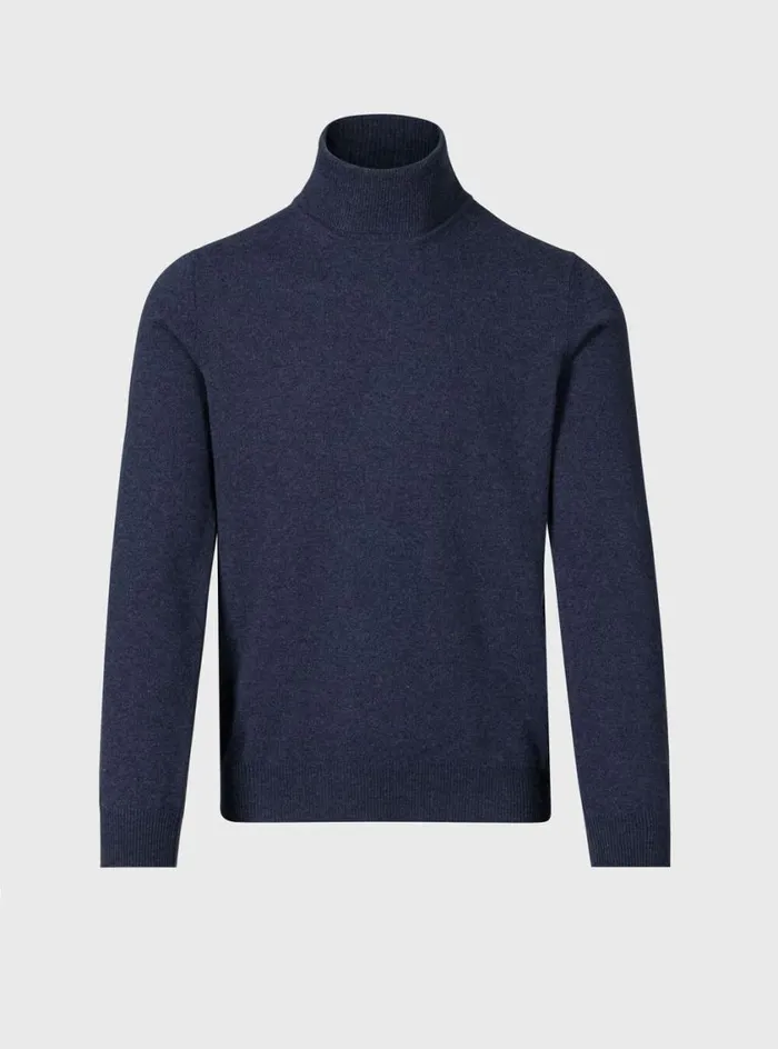 Men Paul Stuart Sweaters Cashmere Turtleneck Denim