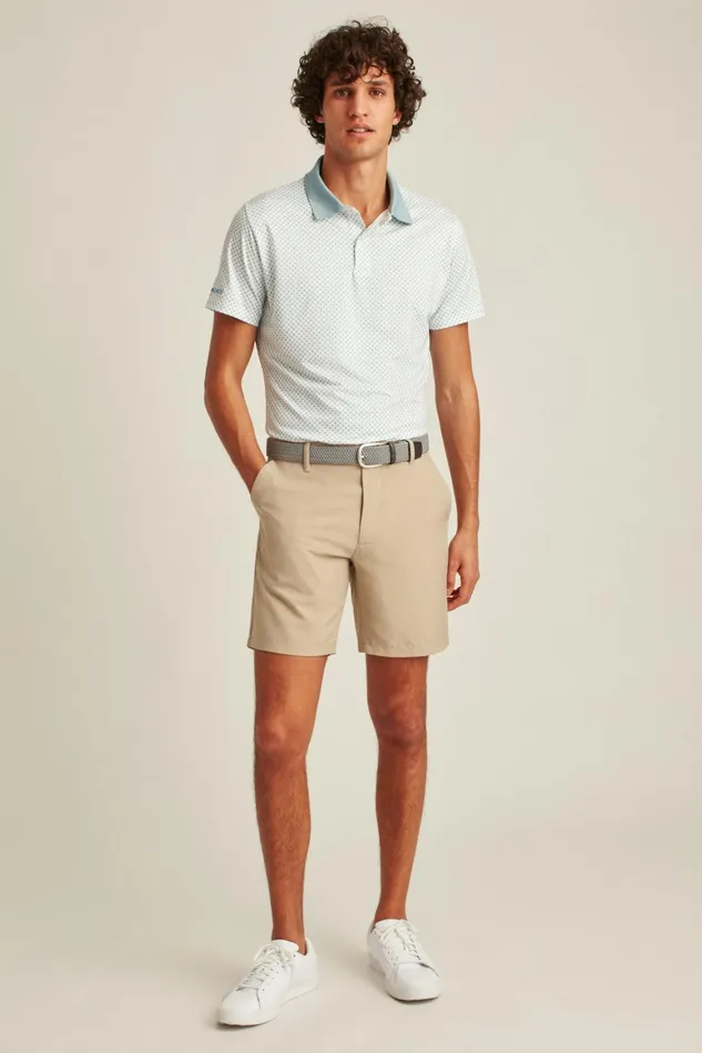 Men Performance Link Shorts Khaki Heather Bonobos Casual Shorts