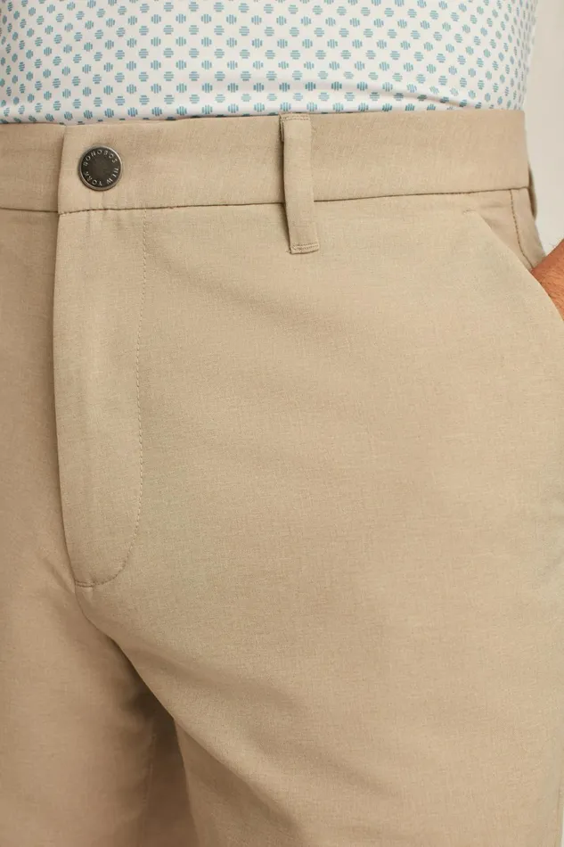 Men Performance Link Shorts Khaki Heather Bonobos Casual Shorts