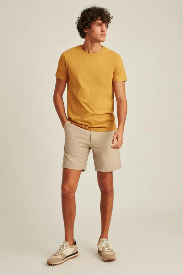 Men Performance Link Shorts Khaki Heather Bonobos Casual Shorts