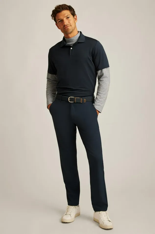 Men Playthrough Performance Mock Neck Grey Bonobos Crew and VNeck Sweaters