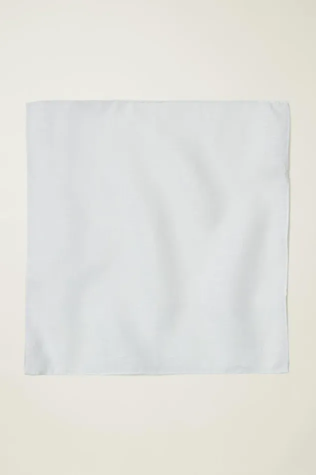 Men Premium Pocket Square White Linen Bonobos Ties and Pocket Squares