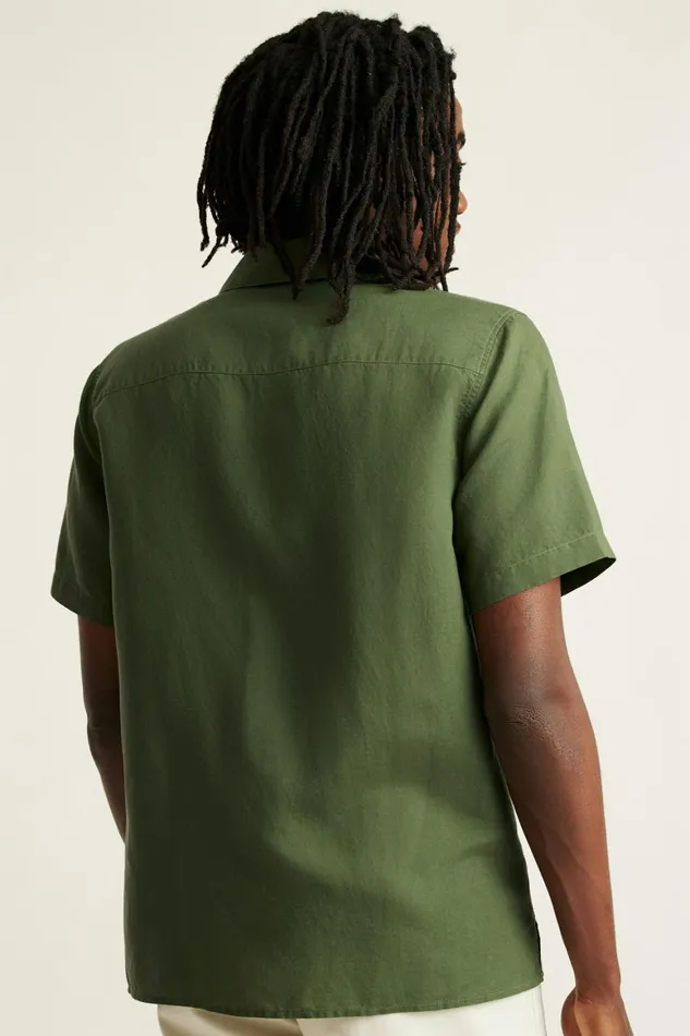 Men Riviera Cabana Shirt Crocodile Green Bonobos Casual Shirts