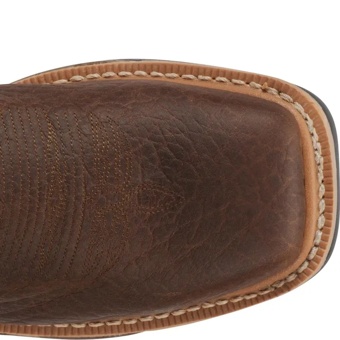 MEN Roughneck 12034 Waterproof Steel Toe Walnut Justin Boots Work