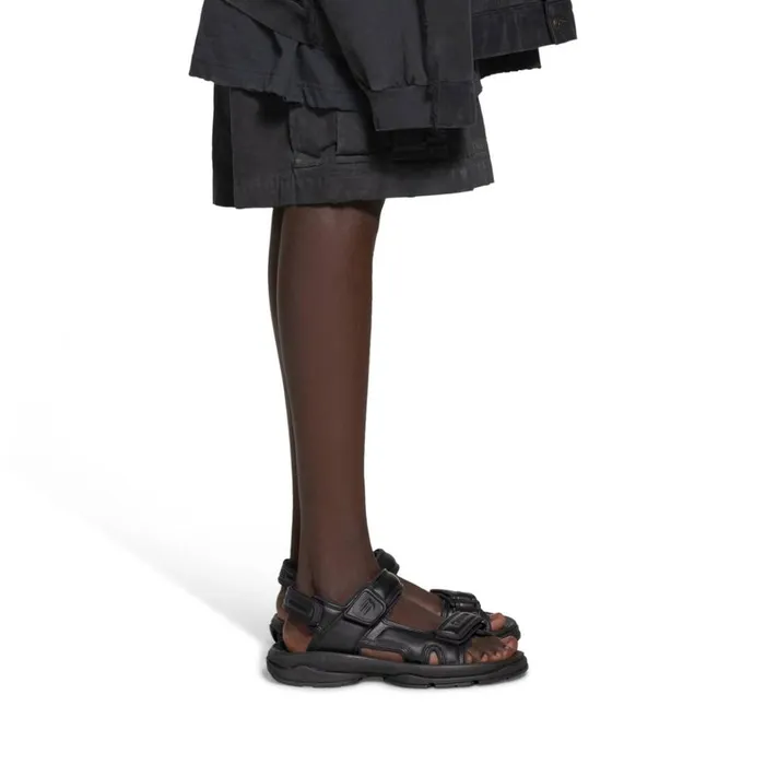 Men Sandals and Mules Balenciaga Tourist Sandal In Black