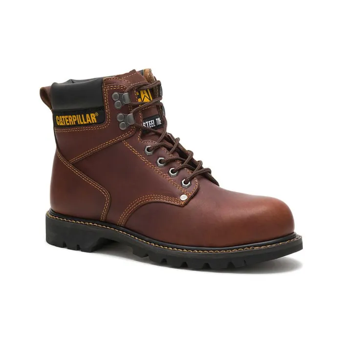 Men Second Shift Steel Toe Work Boot Cat Footwear Boots