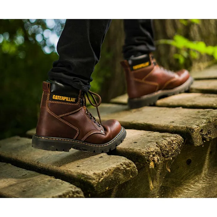 Men Second Shift Steel Toe Work Boot Cat Footwear Boots