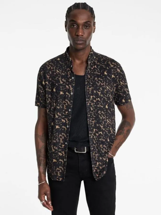 Men Shirts John Varvatos FLOREZ SHIRT Brown