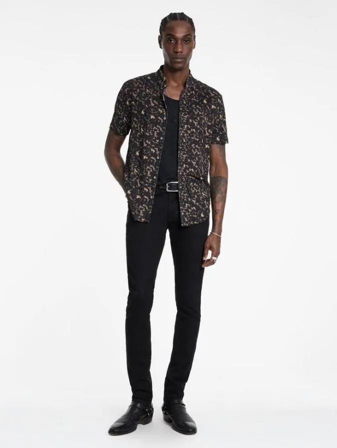 Men Shirts John Varvatos FLOREZ SHIRT Brown