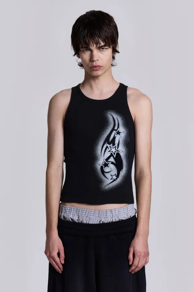 Men Shooting Star Tank Jaded London TShirts and Vests