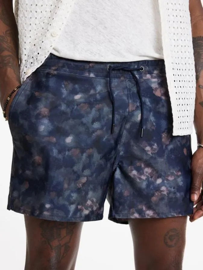 Men Shorts And Swimwear John Varvatos MAUI SWIM SHORTS Deep Blue